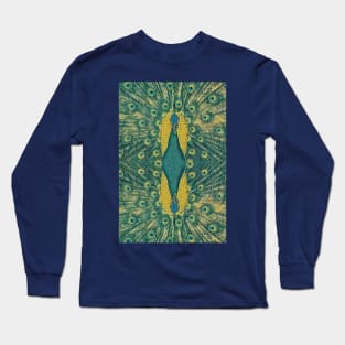 Peacock Print Long Sleeve T-Shirt